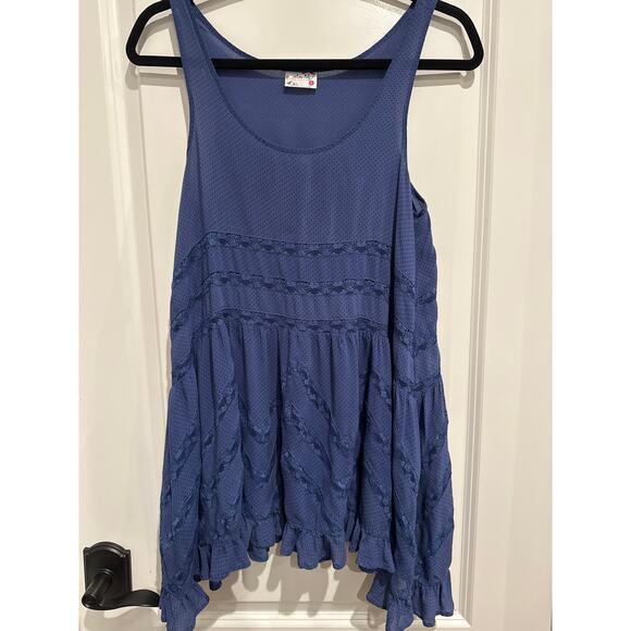 MSRP $88 Free People Voile  & Lace Trapeze Slip Dress Size XS-S | SAME DAY SHIP - Picture 2 of 4